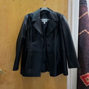 Vintage leather blazer